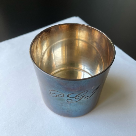 Valero E.P.B. Made In Spain Silver Plated 1 Cup -Rare Design- Top Opening -Small - Picture 3 of 9